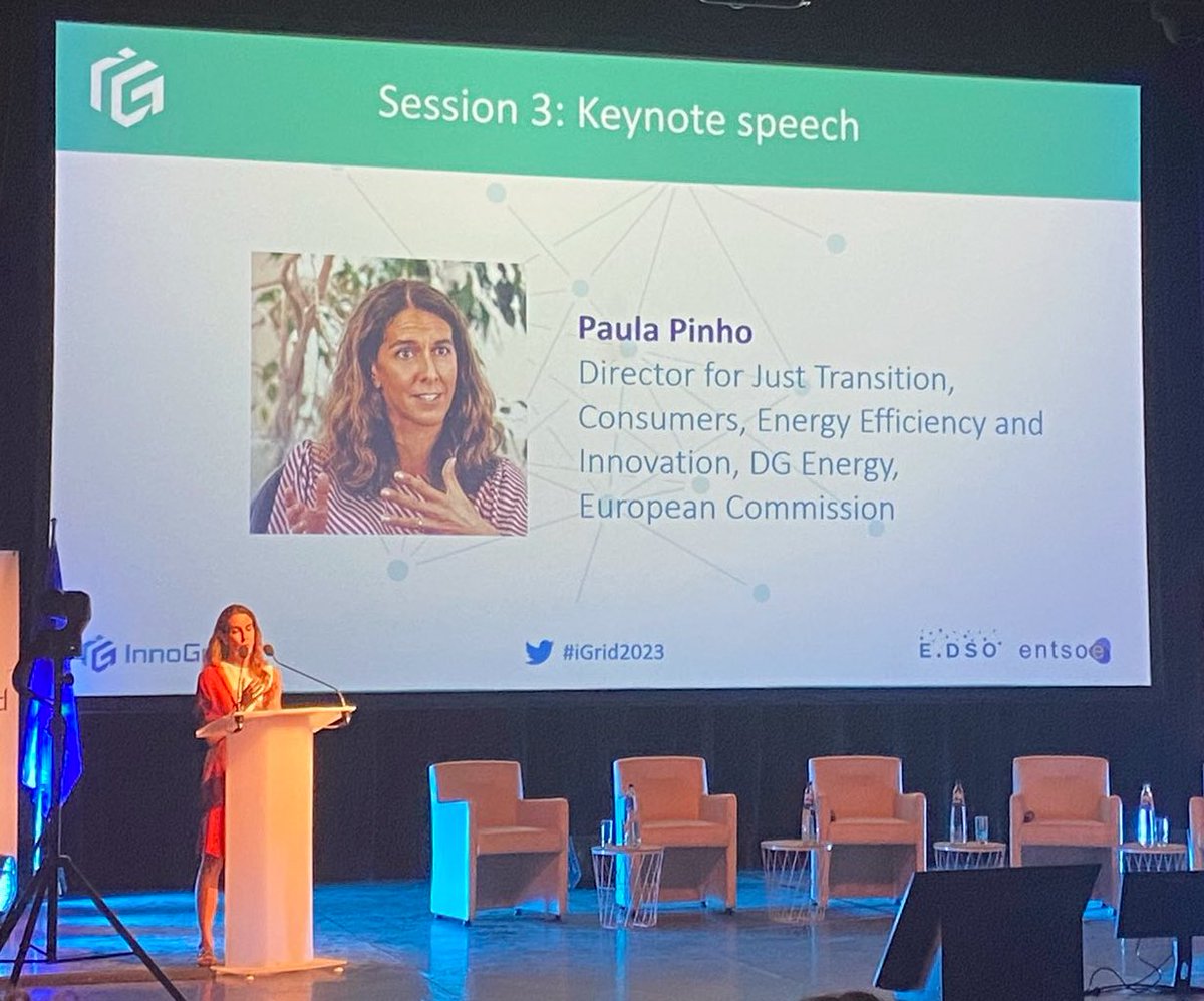 rgaraude's tweet image. @Pinhopau opens the last session of #IGrid2023 on cooperation and innovation

Legislation alone cannot deliver the #energytransition, both public and private financing are needed as well as R&amp;amp;I, digital policies and international cooperation