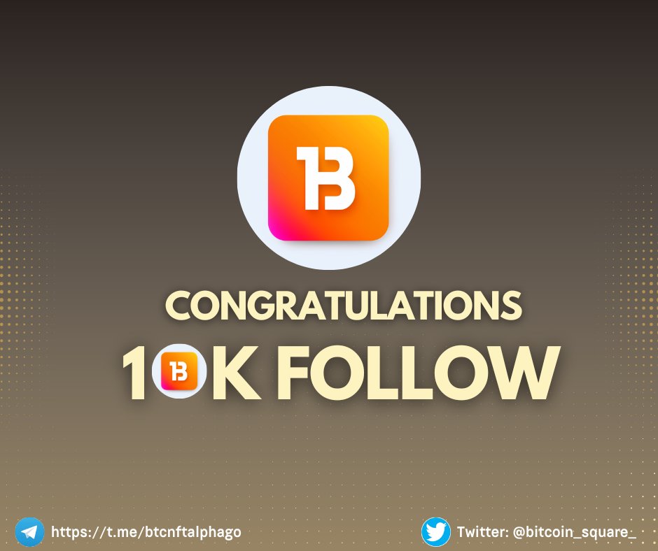 A small milestone 🫡
Thank you to everyone who follows us
Let's keep building the Bitcoin Square community