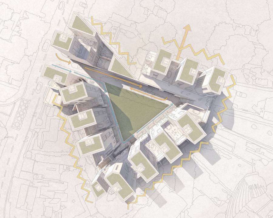 RIAIOnline's tweet photo. Congratulations to ‘An Thriantán’ by Shay Cleary Architects who have been awarded 1st prize for Kildare. The architects show great sensitivity to the context; the treatment of the surrounding boundaries is particularly well handled, ensuring privacy to neighbouring sites, while https://t.co/C4s9zw5aCU