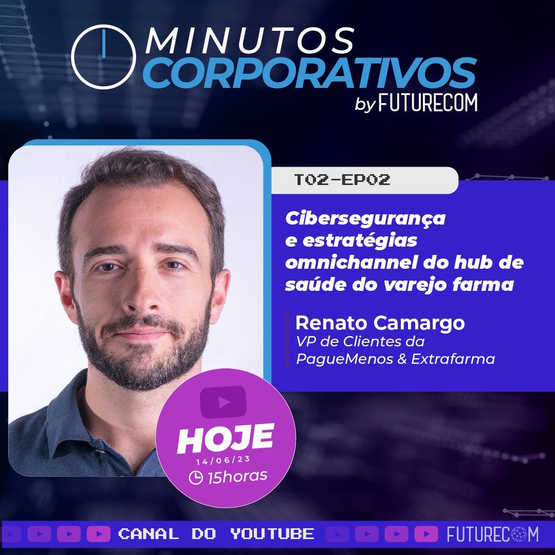 É HOJE! 2º episódio do Minutos Corporativos.

14 de junho, às 15h, no canal do Futurecom no youtube. 

🔔 inscreva-se no canal e ative as notificações para ser avisado quando o episódio começar!

Acesse: bit.ly/42D5fsU 

#minutoscorporativos #futurecom