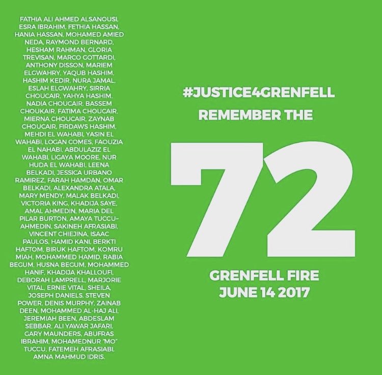 Remembering #Grenfell Forever in our Hearts #justice4grenfell communities 🙏🏾✊🏾