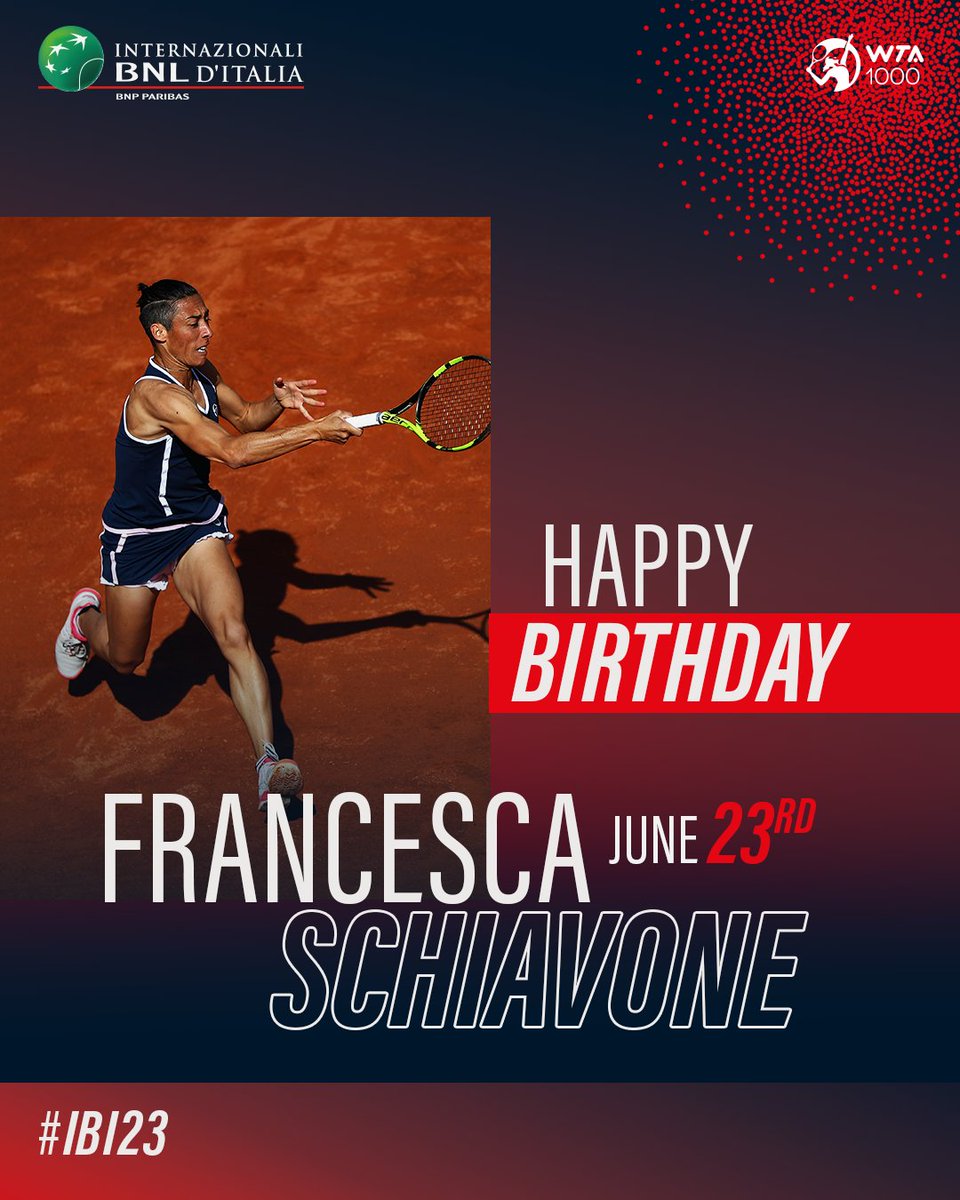 InteBNLdItalia's tweet photo. 🎂 Happy birthday to our @Schiavone_Fra 🥳
#tennis | #IBI23 https://t.co/STxO2nUWID