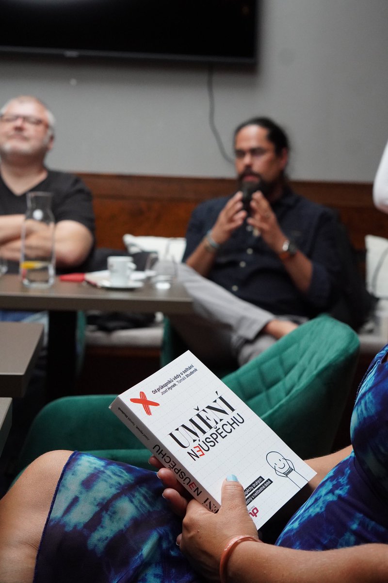 studenik's tweet photo. Public reading from our book, the Art of Failure, in Hradec Králové with @JosefHynek and Petr Stančík. https://t.co/WFDgIFuF7c #ScienceOfFailure https://t.co/WCCLvfTrdW