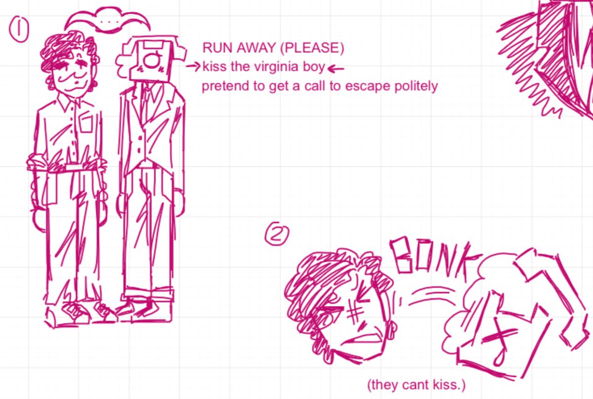 _DrToxic_'s tweet photo. are you proud of yourselves. are you PROUD. WHAT DID YOU THINK WOULD HAPPEN?? their loser barriers intertwined and now matt has a broken nose. (last image is an unrelated statt drawing)
#dsaf #dayshiftatfreddys https://t.co/KIL8kndujE