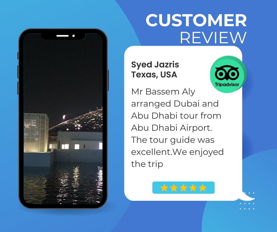 DGHolidays's tweet photo. Check out some of our guests' feedback on our tours and excursions in #Dubai and #AbuDhabi.
Find out our fine collection of tour packages in Dubai here https://t.co/sixTf9HeBq and a selective collection of the best Abu Dhabi sightseeing tours at https://t.co/05UwRjGRVy https://t.co/JiMaKY5a6h