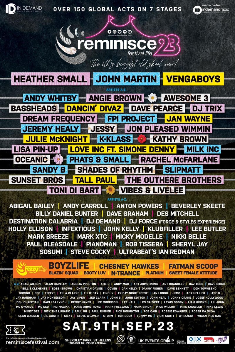 6 HUGE arenas, our amazing outdoor stage &amp; plenty of new surprises 👀

The whole festival is now over 𝟕𝟎% 𝐒𝐨𝐥𝐝 𝐎𝐮𝐭!

See you on Rave Day - September 9th 🎪🎶🎧🎤🎡🎟🕺💃 

Get your tickets at:
reminiscefestival.com

🎪 #ReminisceFestival2023