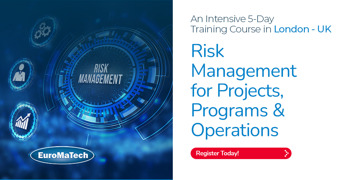 Risk Management for Projects, Programs & Operations

Register today!
euromatech.com/seminars/risk-…

#euromatech #training #trainingcourse #riskmanagement #projects #programs #operations