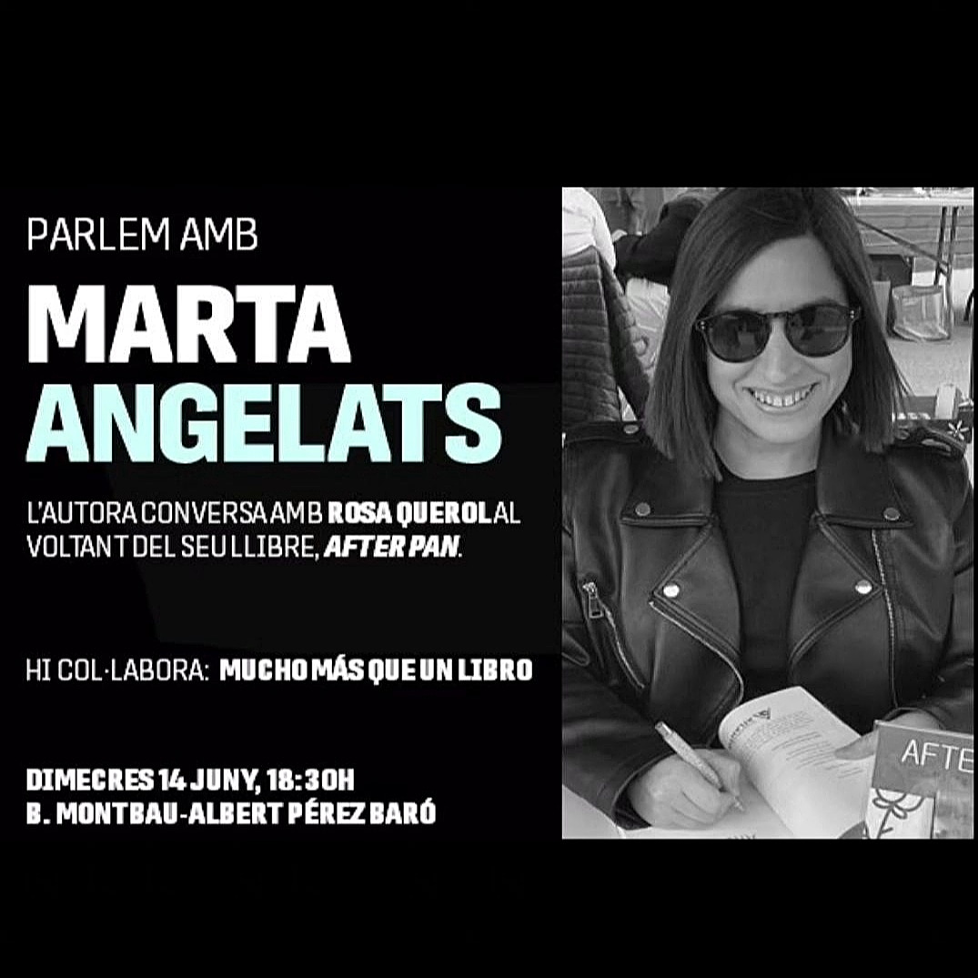 angelats_marta's tweet photo. ¡Hoy! 

18:30h
📍 Biblioteca Montbau. 
C/ Arquitectura, 8 - Barcelona

#afterpan #distopia #noveladistópica #sociedaddistópica #novelanegra #novellanegra #llibresrecomanats #librorecomendado #librosentretenidos #biblioteca #biblioteques #clubdelectura #muchomasqueunlibro https://t.co/sElBy7z2oS