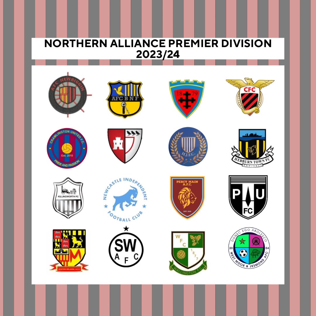 Northern Alliance Premier Division 2023/24.

Looking forward to the challenge👊⚽️

#UTWMJ