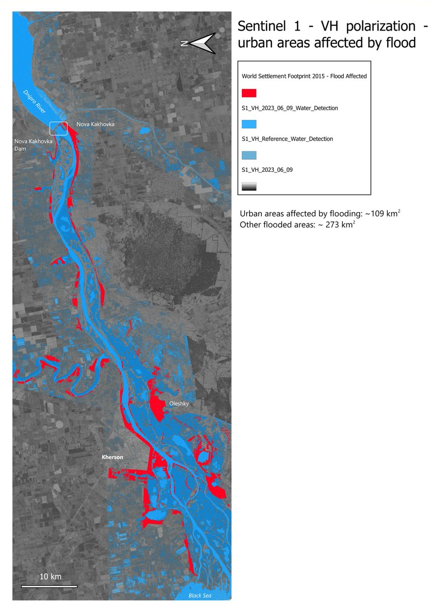 MallonTech's tweet photo. Make sure to read our latest #EO blog piece in which we use Sentinel-1 data to map the extent of floods in #Ukraine following the breach of the Nova Kakhovka dam... https://t.co/Ah8HzPi6SZ @esa @earsc #Sentinel1 #EarthObservation #Floodmap #SAR https://t.co/EMfzONcDP6