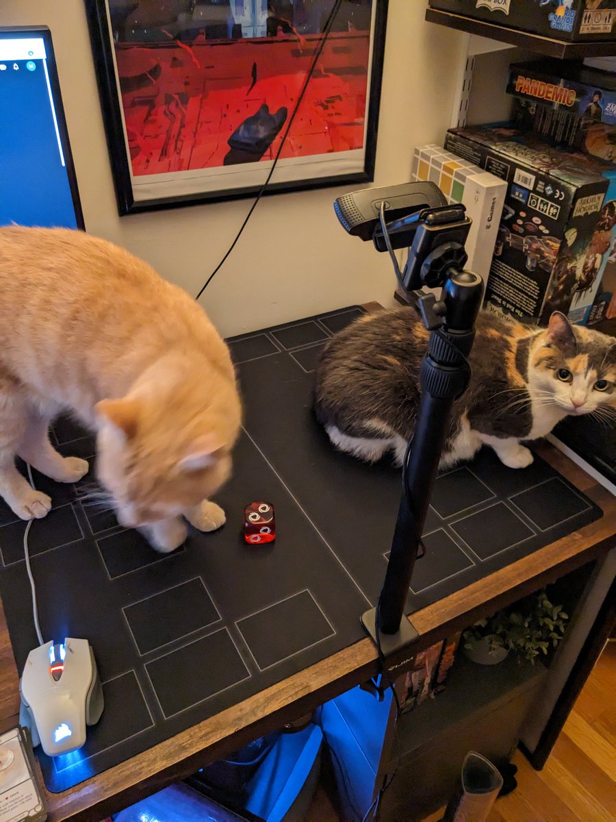 The production staff was hard at work on the floor of the set. I guess I'll go get the lint roller again...