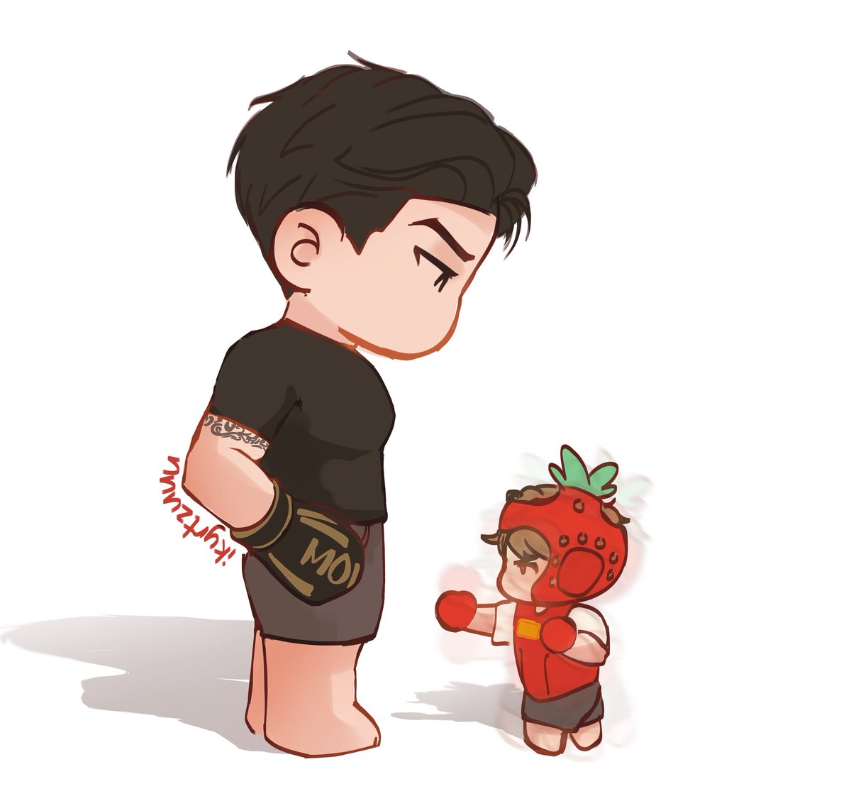 Yes, the little strawberry can fight!🍓🥊
#Jinx #징크스 #jaekyung @_MinGwa
