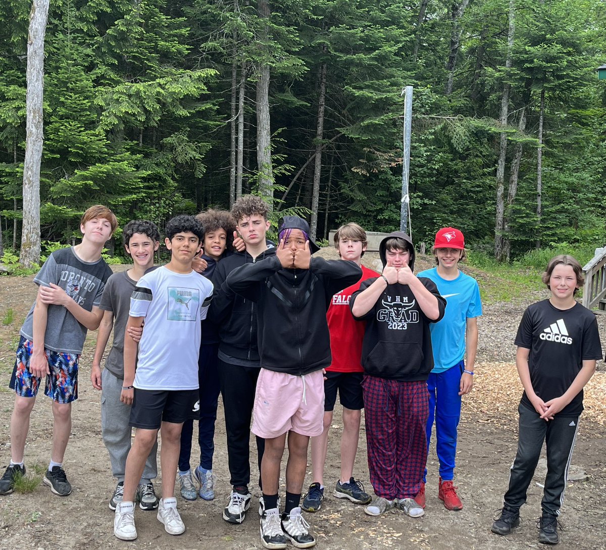 Morning tether ball in Camp Muskoka!!!