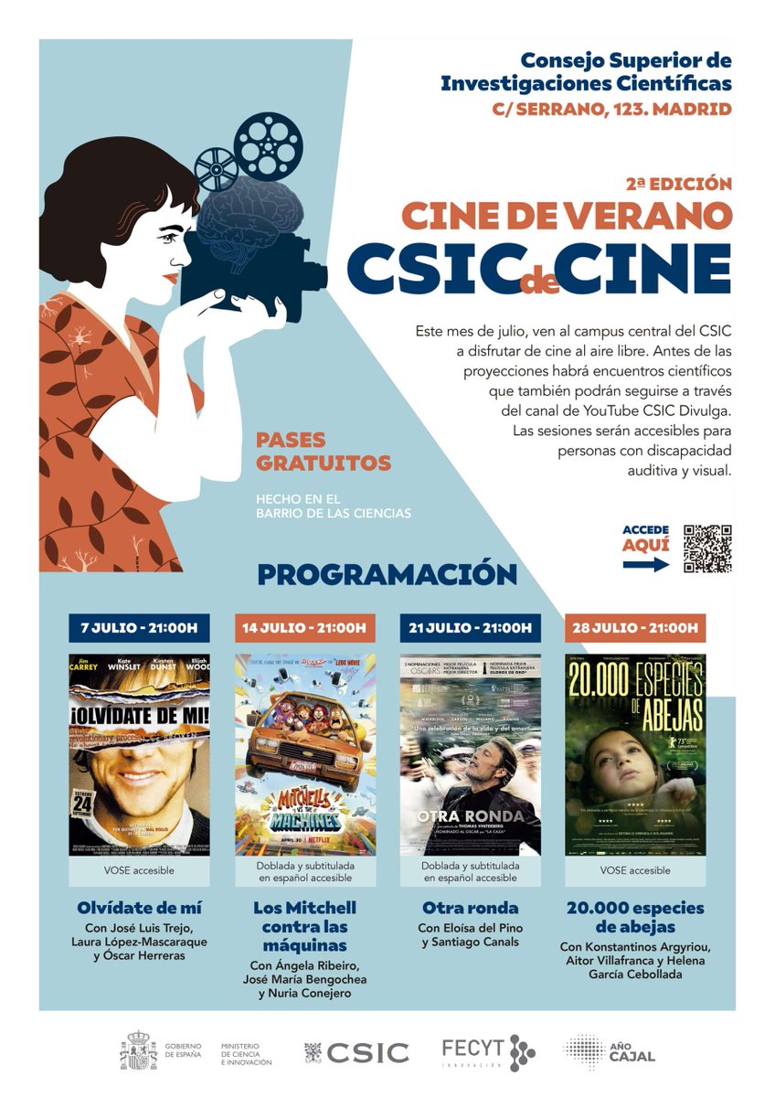 Hoy se celebra el Día Nacional de las Lenguas de Signos Españolas. En el ciclo #CSICdeCine ponemos el foco en la accesibilidad y contamos con intérpretes en lengua de signos. ¿Te apuntas al cine con el CSIC? cc <a href="/FeSorCam/">FeSorCam</a> 🤟👉 csic.es/es/actualidad-…