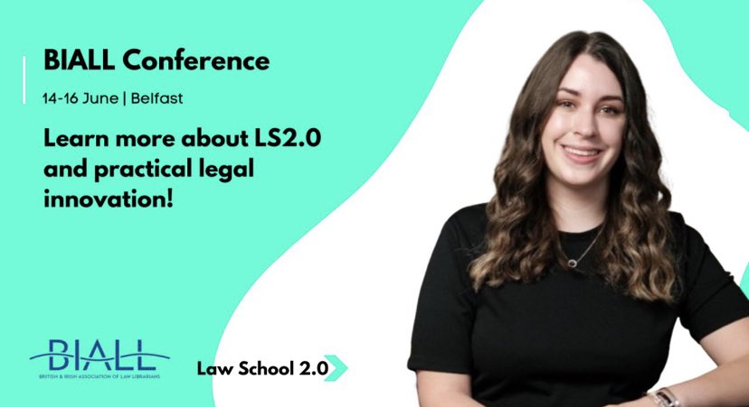 Law School 2.0 (@ls2_0) on Twitter photo ⚡ Looking to learn how we are upskilling the lawyers of tomorrow?
<a href="/itsamyconroy/">amy conroy</a> will be speaking at the #BIALL conference in Belfast this Friday about designing a framework for practical legal innovation training.
Learn more 👉 lnkd.in/gA_rnJPC
#legaleducation ⚡ Looking to learn how we are upskilling the lawyers of tomorrow?
<a href="/itsamyconroy/">amy conroy</a> will be speaking at the #BIALL conference in Belfast this Friday about designing a framework for practical legal innovation training.
Learn more 👉 lnkd.in/gA_rnJPC
#legaleducation
