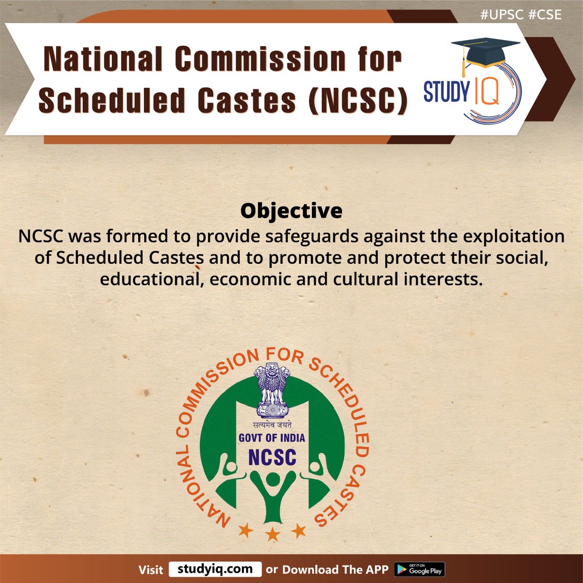 upsciq's tweet photo. National Commission for Scheduled Castes (NCSC)

#nationalcommissionforscheduledcastes #ncsc #scheduledcastes #fooddeliverycompany #dalitcommunity #unionministryofsocialjusticeandempowerment #article338 #constitutionofindia #st #amendmentact #socialeducation #economicinterests https://t.co/750glD6fp2