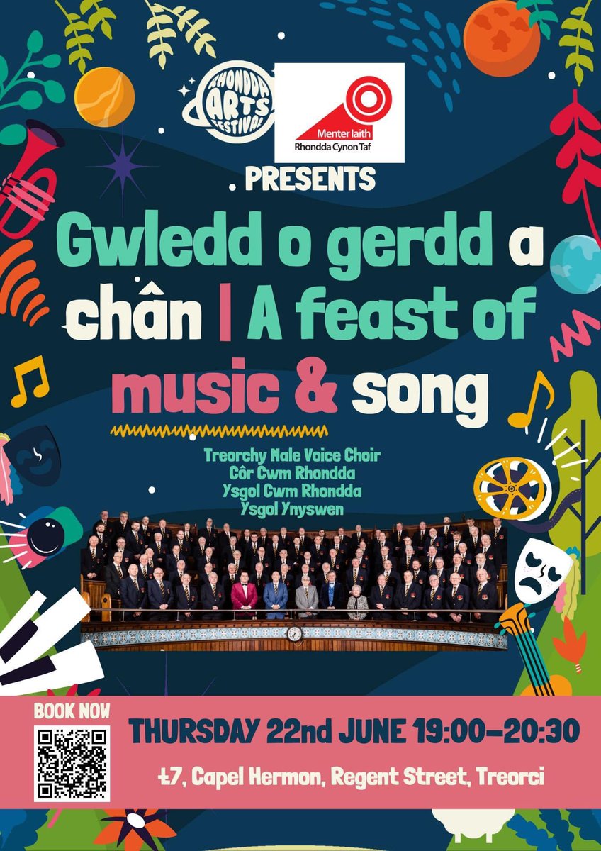 We are very excited to work in partnership with <a href="/RAFT_Wales/">Rhondda Arts Festival (RAFT)</a> this year! Join us for a feast of music and song with <a href="/Treorchymalech1/">Treorchy Male Choir - Official</a>, <a href="/CorCwmRhondda/">Côr Cwm Rhondda</a>, @YGCwmRhondda and <a href="/ygg_ynyswen/">YGG Ynyswen</a>!

🎟️ raft.cymru/event/gwledd-o…