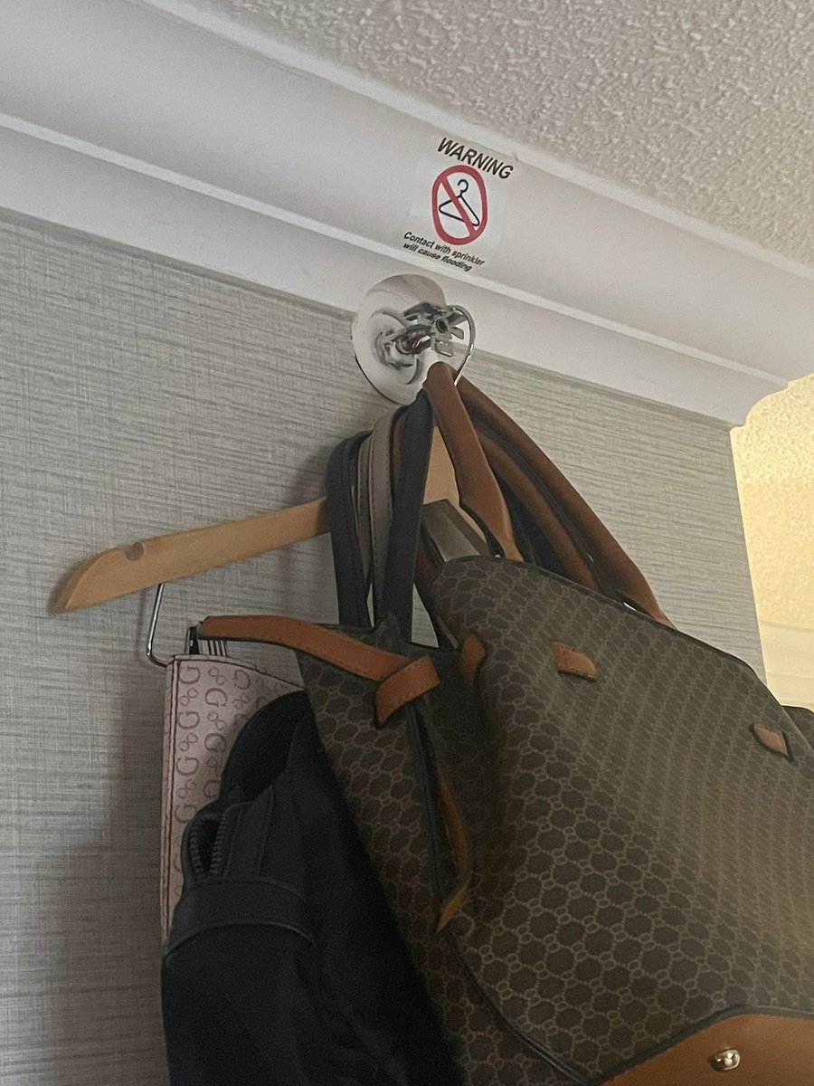 C.A.S.A. (@casafs) on Twitter photo Public Education Alert-
There could have been a flood at this hotel had a technician not been called in due to quick thinking staff.
Fire sprinklers are not for hanging clothes!
<a href="/CdnFireChiefs/">CAFC/ACCP</a> <a href="/LauraKingNFPA/">Laura King</a> <a href="/S_TraceyFIFireE/">Sean Tracey, FIFireE 🇨🇦 🔥</a> Public Education Alert-
There could have been a flood at this hotel had a technician not been called in due to quick thinking staff.
Fire sprinklers are not for hanging clothes!
<a href="/CdnFireChiefs/">CAFC/ACCP</a> <a href="/LauraKingNFPA/">Laura King</a> <a href="/S_TraceyFIFireE/">Sean Tracey, FIFireE 🇨🇦 🔥</a>