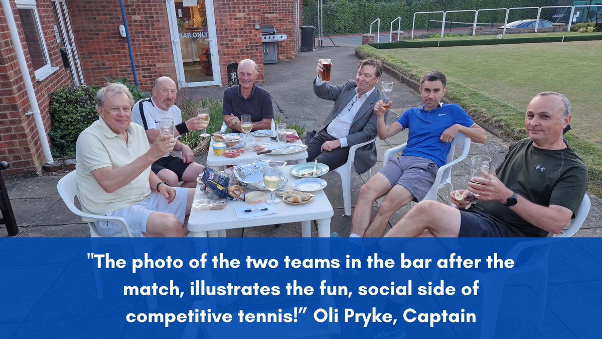 Risbygate Men’s B team played in Norfolk and Suffolk League division 2 against Woolpit Men’s B team.  Our team, Gary King, Nick Jeffreys, Stuart Lee, and Oli Pryke had a close-fought match that ended in a 4-4 draw. risbygatesportsclub.co.uk/tennis/ #lovetennis <a href="/LTASuffolk/">Suffolk LTA</a>