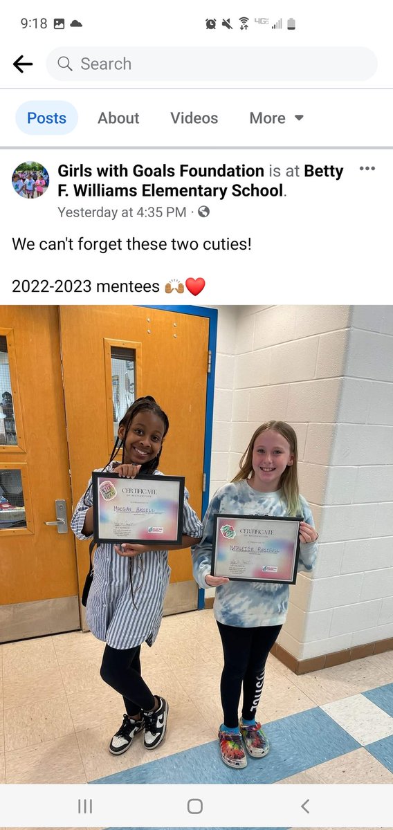 We celebrated our rising 6 graders <a href="/bfw_elem/">Bettie F Williams ES</a> for the close of the school year.  They each had the opportunity to reflect on what it meant to them to be a part of GWGF.  It was enough for me to pull out the tissues 😪🙏🏾.  We're so proud of all of our mentees! ❤️🤗