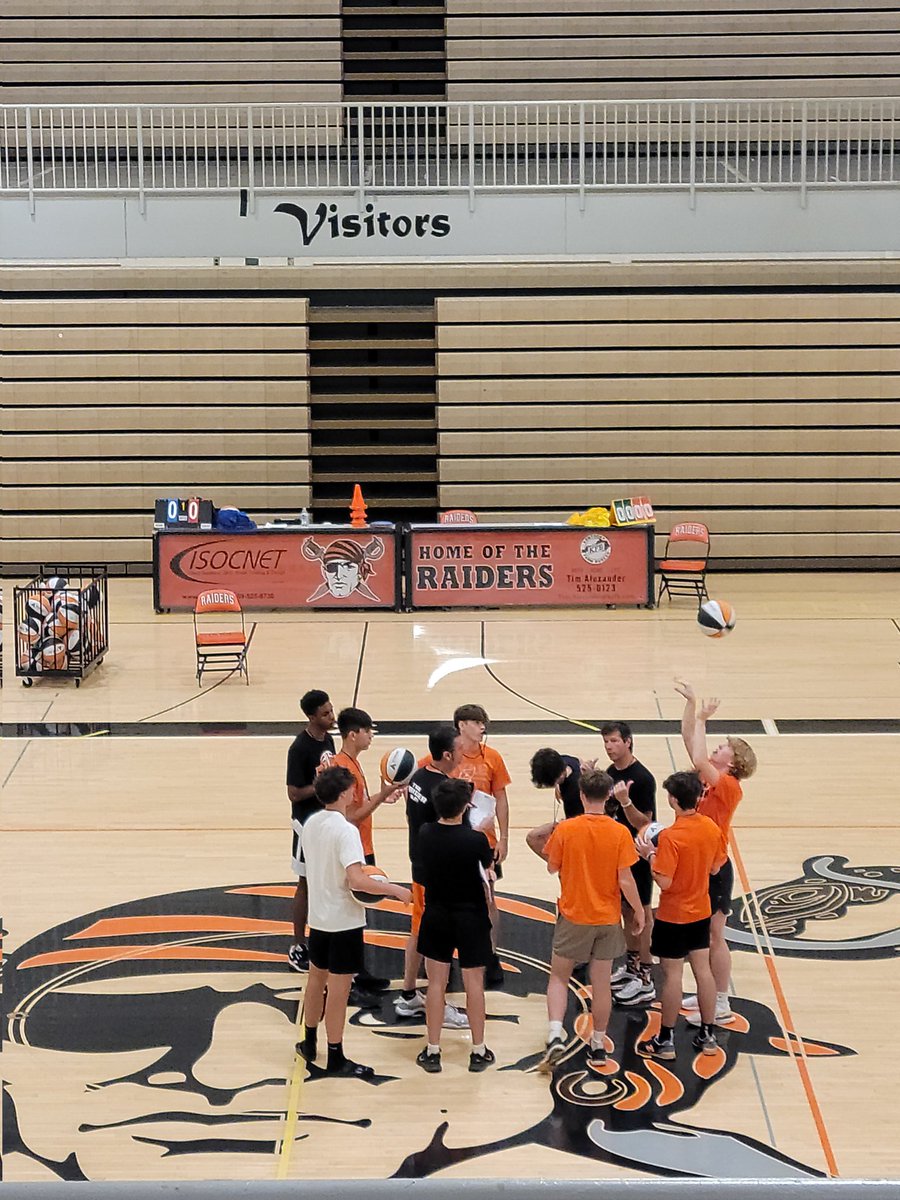 Day 3 @RyleRaiderbball basketball camp! Competition day! Energy in the gym is contagious! #camp #summerhoops