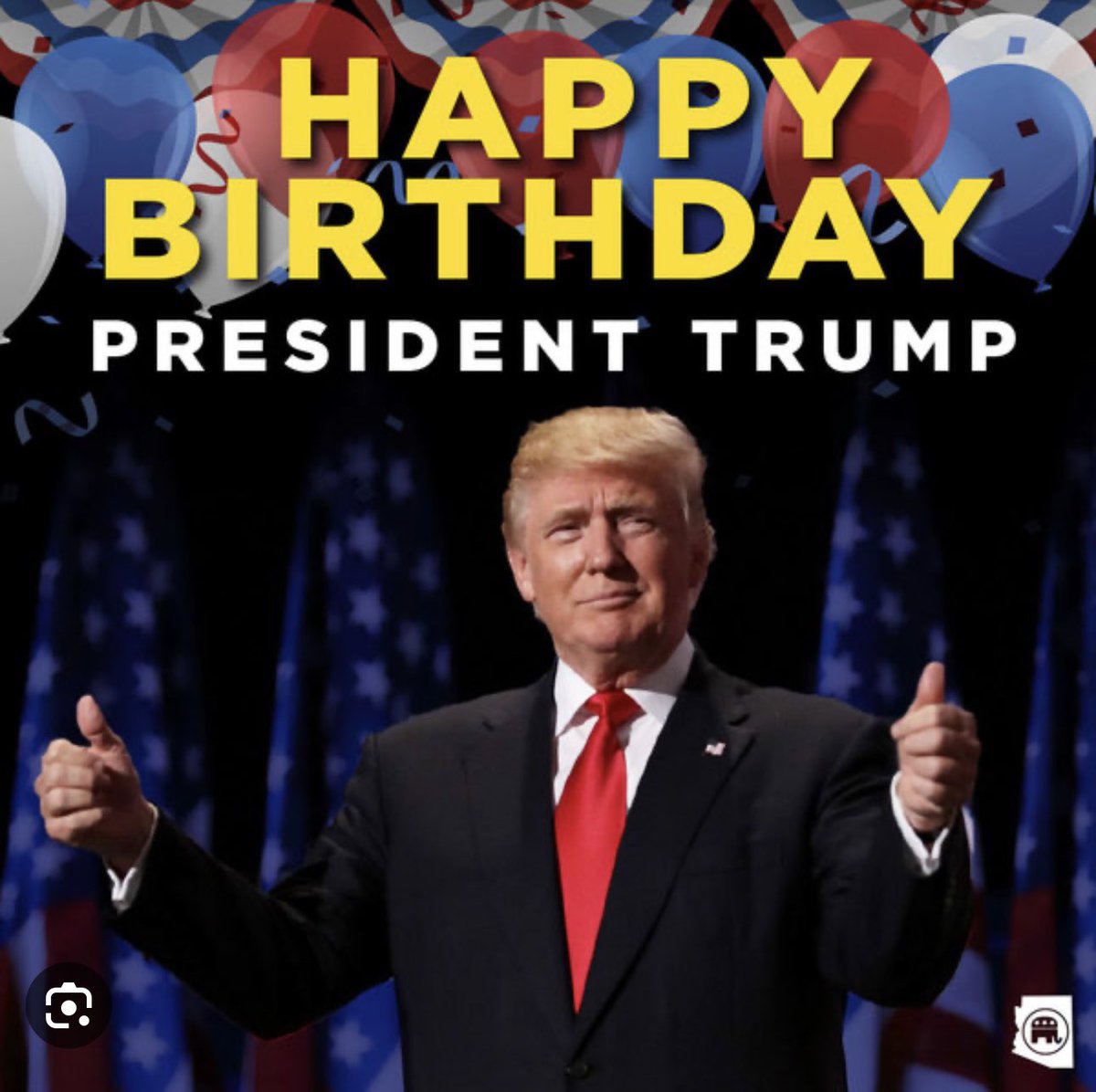 Happy Birthday to my favorite President! 🇺🇸 #IStandWithPresidentTrump #TRUMP2024