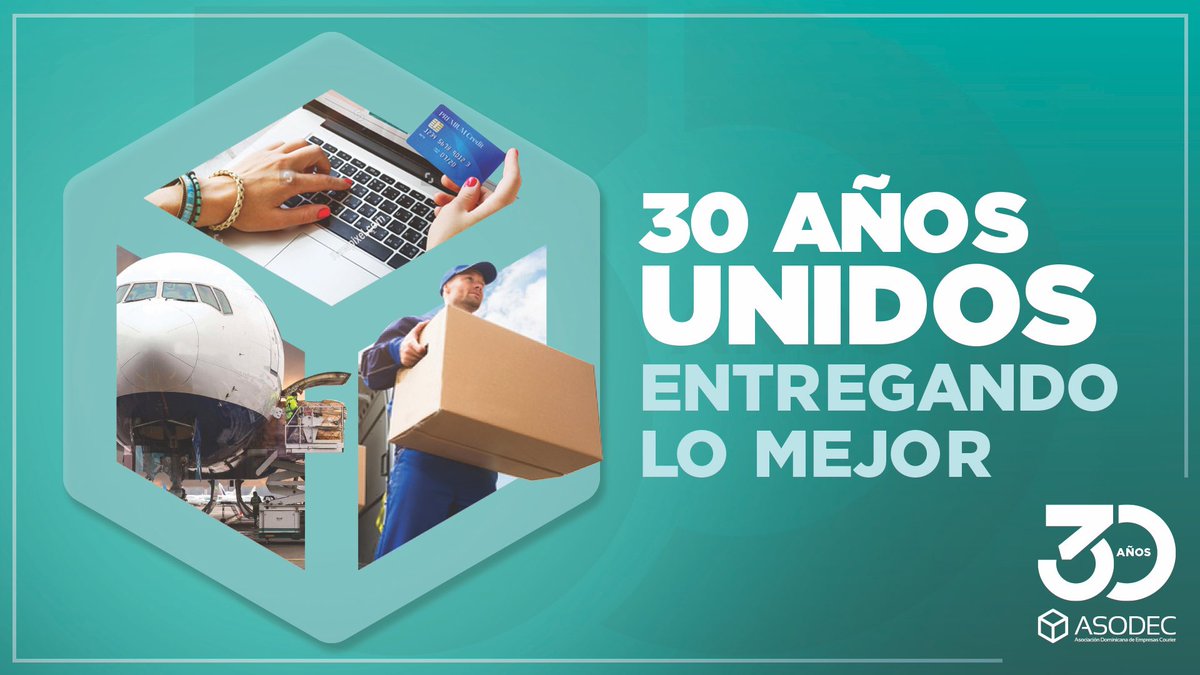 Estamos cumpliendo 30 años como el gremio que agrupa a los principales couriers de RD. Una labor que nos llena de orgullo y satisfacción por los aportes realizados por tan importante sector. Gracias a todos los miembros.
.
#30añosasodec #asodecteinforma #30añosentregandolomejor