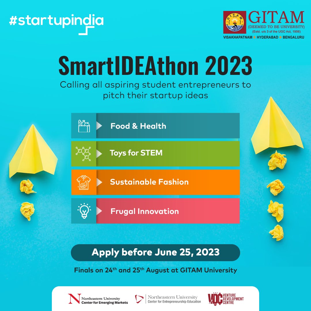 startupindia's tweet photo. Attention all students!
#SmartIDEAthon 2023 is here, pitch your startup ideas to be a part of social change.
Apply now to build sustainable communities through social innovation: https://t.co/3boVaq2kad
#StartupIndia #SmartIDEAthon2023 #Entrepreneurship #StudentChallenge https://t.co/xFAAwdhQ8U