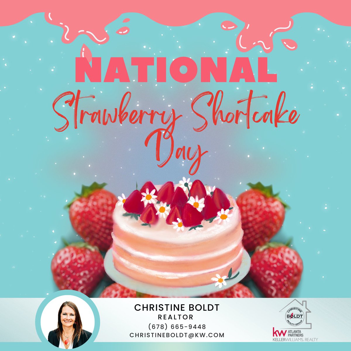 Sweeten your day with a classic treat! 🍓🍰 Happy National Strawberry Shortcake Day! 😁🥳

Who do you know makes the best Strawberry Shortcake? Tag them below! 🍓🍰😋 

#NationalStrawberryShortcakeDay #SweetIndulgence #DeliciousTreats #food #nationalday #realtorsofinstagram