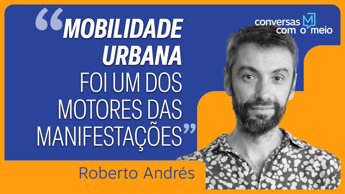 Nesta semana, no #ConversasComOMeio, @rrandres fala sobre a relação da mobilidade urbana com Junho de 2013, as  repercussões do movimento até a eleição de Bolsonaro, em 2018, e da recente política de incentivo à compra de veículos feita pelo governo Lula.
youtu.be/opCDP6WSjEM