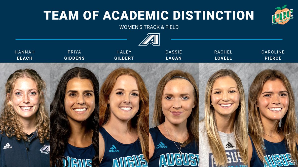 Augusta Women's Track & Field Places Six on PBC Team of Academic Distinction augustajags.com/news/2023/6/14…