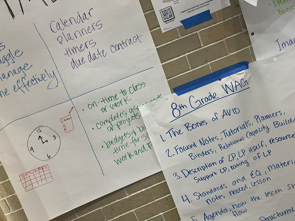 EducatorKDill's tweet photo. Tuesday’s AVID training is a wrap. Had a great time with my coworker/friend planning and creating. @LoweTyesha @CHLonghorns @collegiate_ch https://t.co/zwCv6FfljG