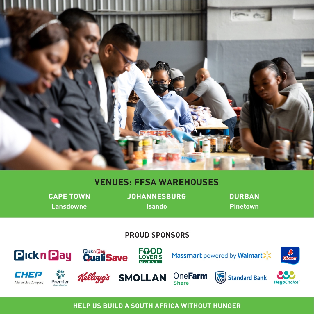 Make every minute count! ⏰ This <a href="/MandelaDay/">Mandela Day</a>, #takeaction and #inspire #change! Join our #volunteer #foodheroes and dedicate just #67minutes to make a significant impact on the lives of those in need. 🍏Book here: webtickets.co.za/v2/EventCatego…