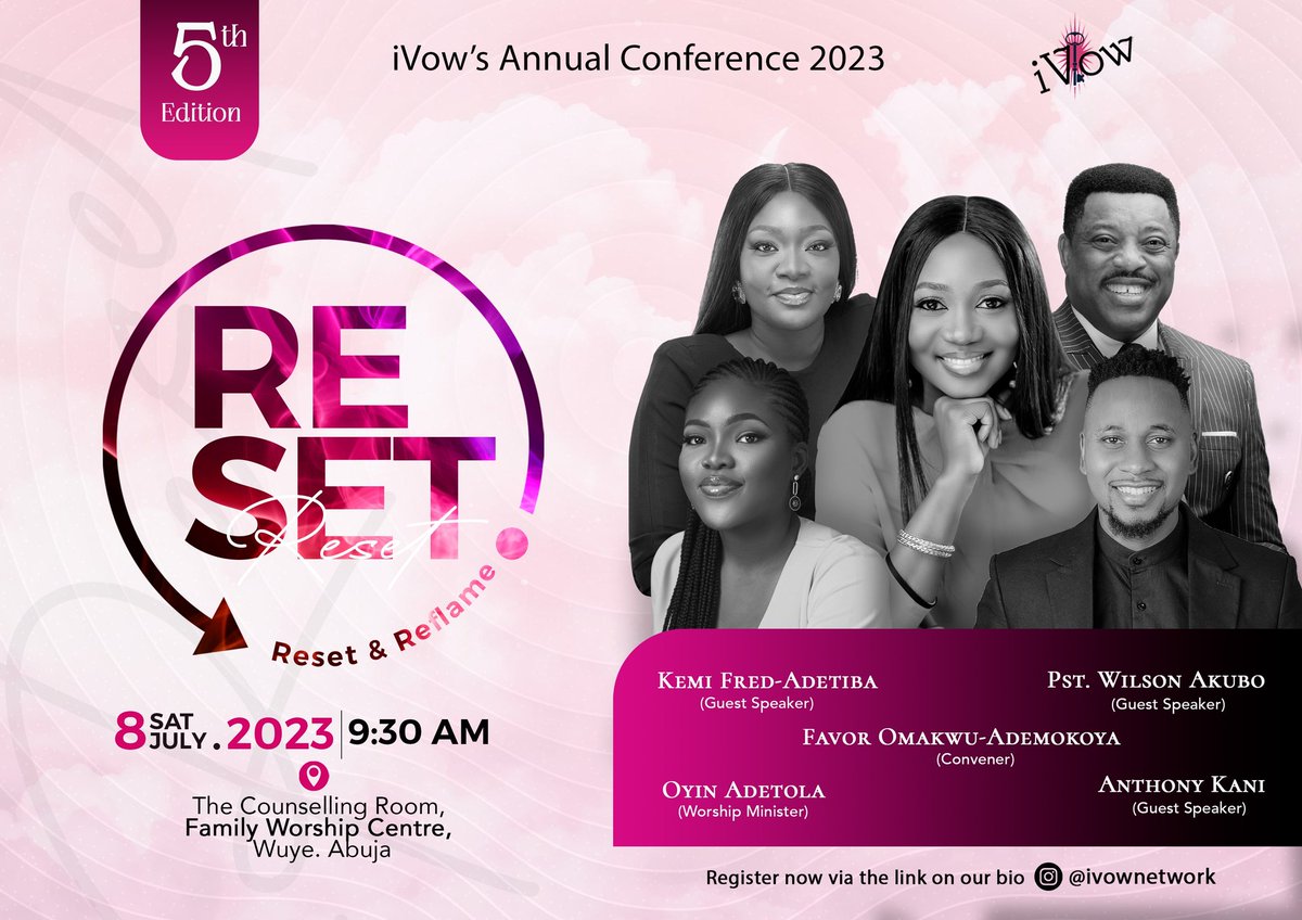 Favor_Elizabeth's tweet photo. REGISTER: https://t.co/xO0CG5gD31 (and get everyone you know too). It's the 5TH ANNUAL CONFERENCE. It'll be BIG!!! Not the event to miss, I promise. #iVow #Reset23 https://t.co/f78pe5vbbs