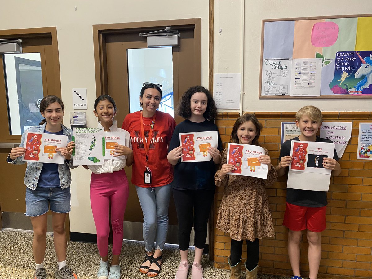 Weehawken Schools (@weehawkentsd) on Twitter photo Congratulations to the TRS Poetry Contest winners! <a href="/misskmackin/">Miss Mackin (she/her)</a> <a href="/SuzanneMera/">Mrs. Mera</a> <a href="/EricCrespoEDU/">Eric Crespo</a> <a href="/FAmato53/">Francesca Amato</a> <a href="/al_orecchio/">Al Orecchio</a> <a href="/DeStefanoEDU/">Dr. Nicholas DeStefano</a> <a href="/msboshell/">โ๏ธ Sarah Boshell โ๏ธ she/her</a> <a href="/WeehawkenTRSPTO/">WeehawkenTRSPTA</a> <a href="/Mr__Ferrer/">Cory Ferrer</a> Congratulations to the TRS Poetry Contest winners! <a href="/misskmackin/">Miss Mackin (she/her)</a> <a href="/SuzanneMera/">Mrs. Mera</a> <a href="/EricCrespoEDU/">Eric Crespo</a> <a href="/FAmato53/">Francesca Amato</a> <a href="/al_orecchio/">Al Orecchio</a> <a href="/DeStefanoEDU/">Dr. Nicholas DeStefano</a> <a href="/msboshell/">โ๏ธ Sarah Boshell โ๏ธ she/her</a> <a href="/WeehawkenTRSPTO/">WeehawkenTRSPTA</a> <a href="/Mr__Ferrer/">Cory Ferrer</a>