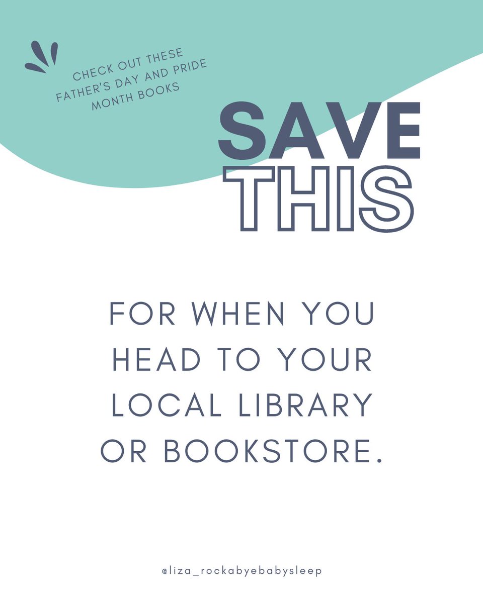 Want to celebrate the fathers in your child’s life and LGBTQIA pride this month? There are so many awesome, inspiring books that do just that ⤵️

Head to your local library or bookstore and checkout these titles:

✨ How to Catch a Daddysaurus by Alice Walstead...