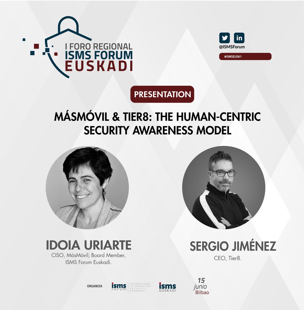 ¡Mañana es el día! I Foro Regional de ISMS Forum Euskadi y allí estaremos con Idoia Uriarte Letamendi y Sergio Jiménez para presentar el caso Grupo MASMOVIL y Tier8, ¡te esperamos!