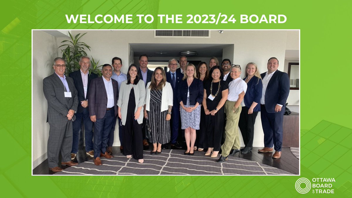 On June 12, we hosted our 166th Annual General Meeting and Annual Reception where we announced our 2023-24 Board of Directors! Thank you for committing your energy and expertise to the advancement of the #Ottawa business community and our city. Read more: bit.ly/3X1iK4t