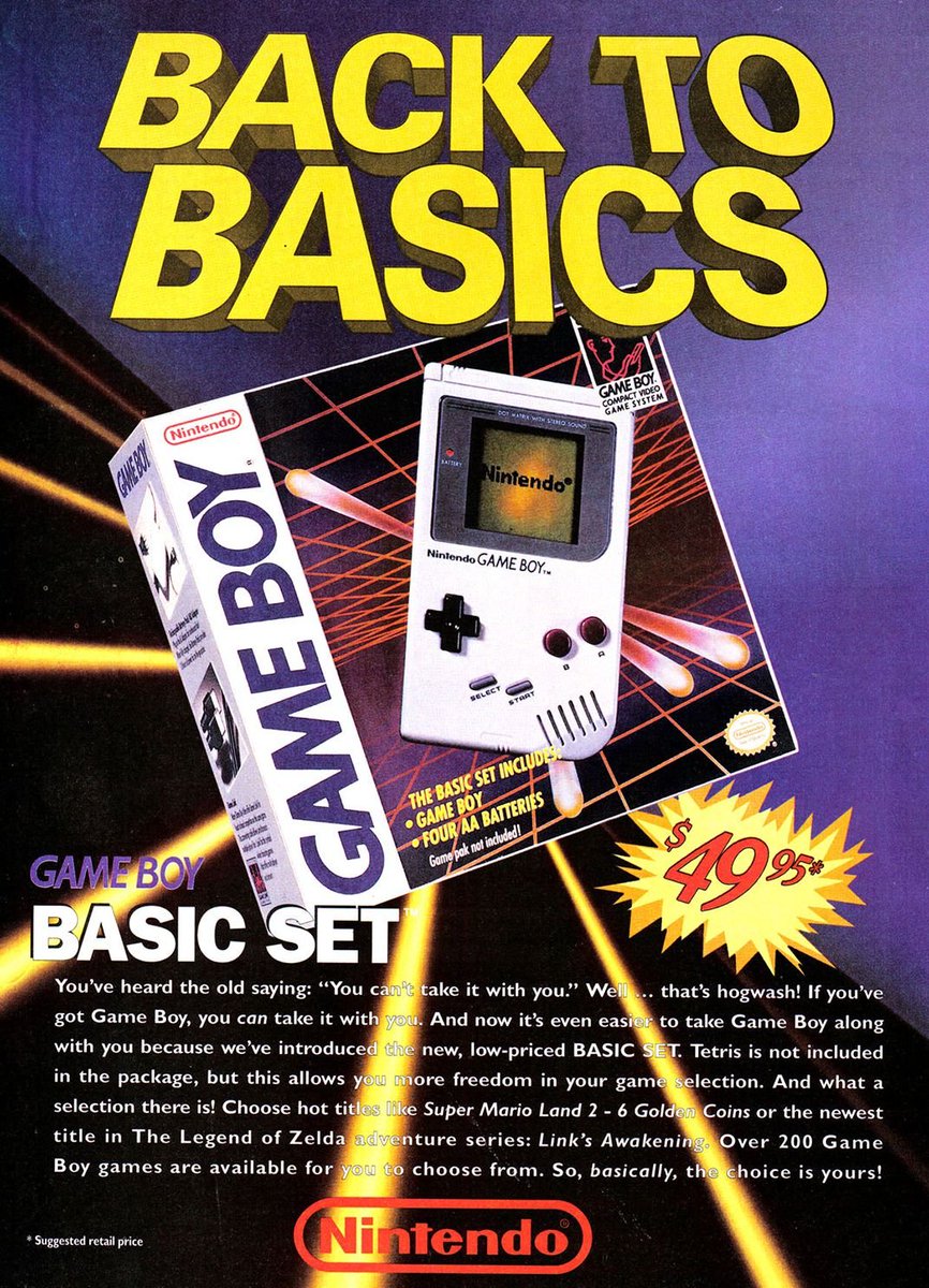 🕹️ ¡Retrocedamos en el tiempo y hablemos de la legendaria #GameBoy! Esta icónica consola portátil de <a href="/Nintendo/">任天堂株式会社</a> cambió el mundo de los videojuegos para siempre cuando se lanzó en 1989. ¡Prepárate para un viaje nostálgico y algunas curiosidades interesantes! 🧵👇 #RetroGaming