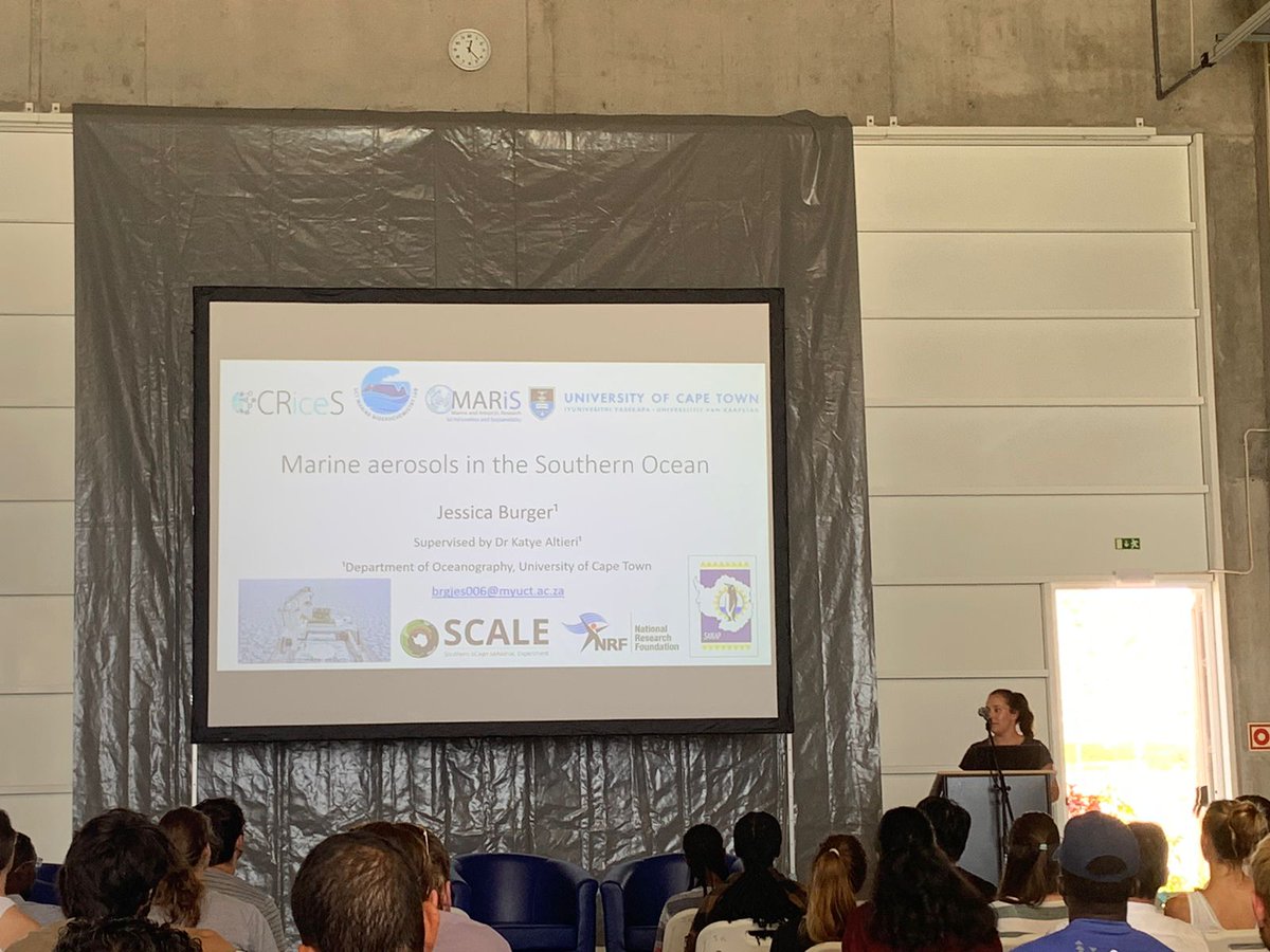 Presenting my preliminary results on drivers of marine aerosol formation over the Southern Ocean @SOLAS_IPO #marine #aerosols #climate #SouthernOcean