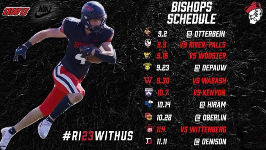 Ohio Wesleyan Football tweet media