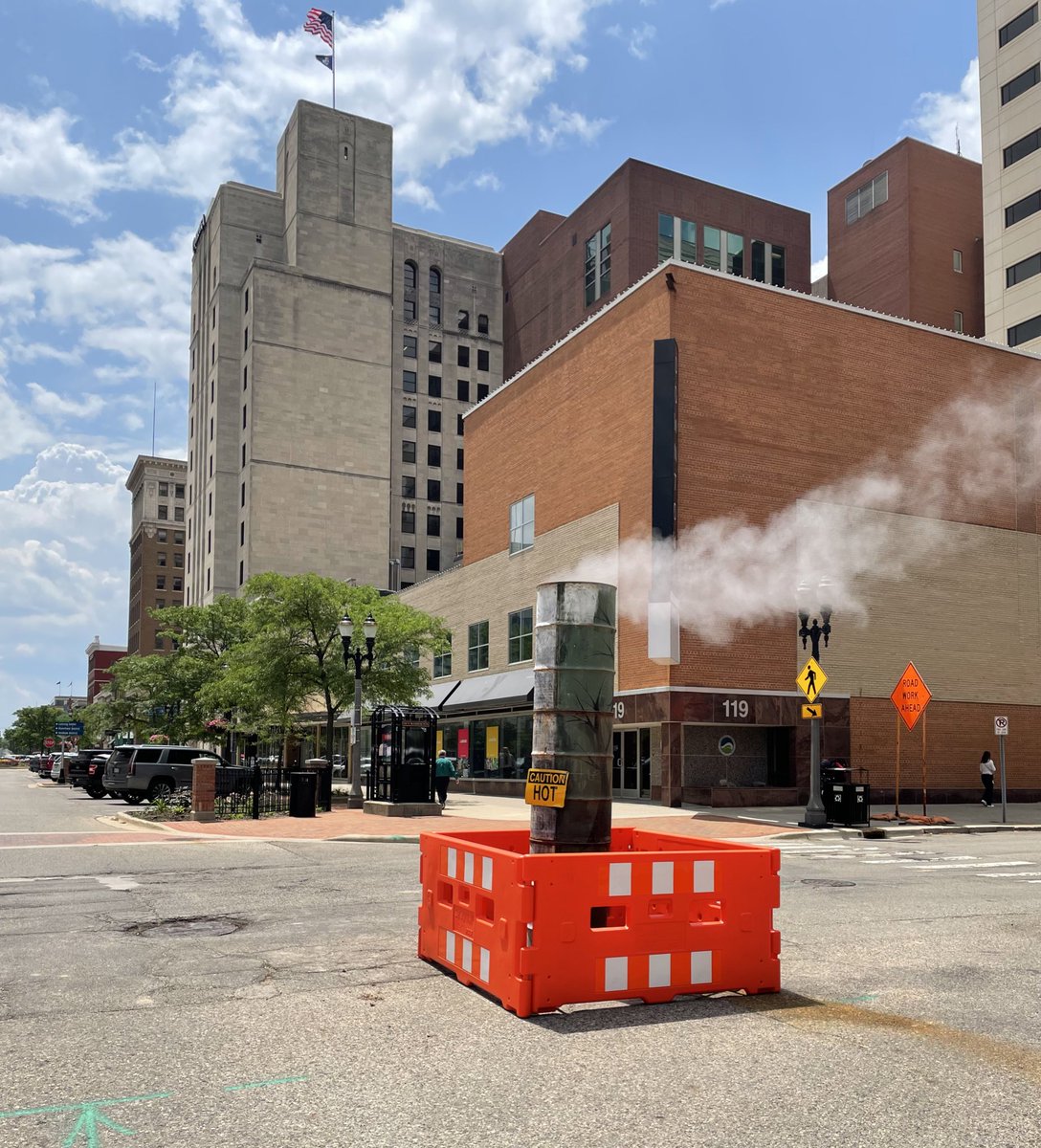 Lansing is a 21st century city that is well positioned to play a big role in the knowledge economy and also sometimes we have to put a big pipe in the road because ground too hot