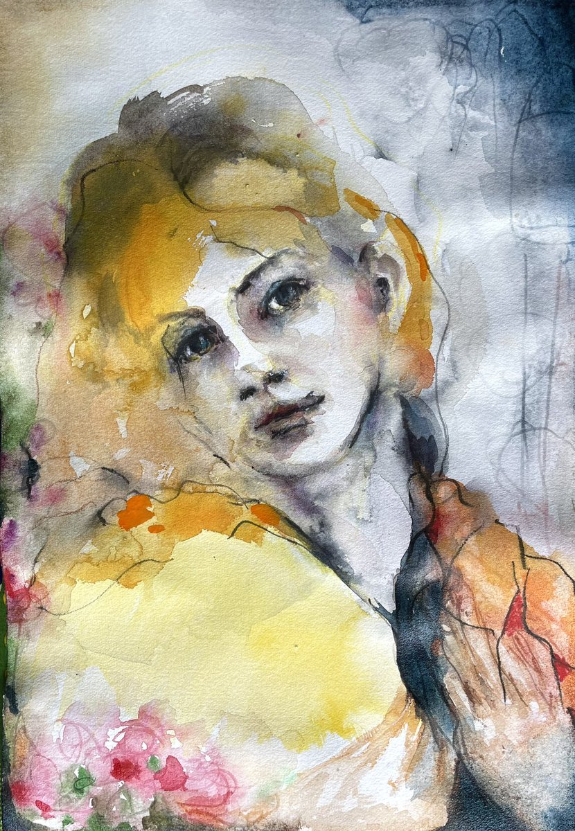 BlythexSmith's tweet photo. History takes its toll. #watercolourpainting #inkpencil #listeningtowarorpeace #mikhailshishkinbooks #chronicpainter #painfulprocess https://t.co/4HkwwOc0gf