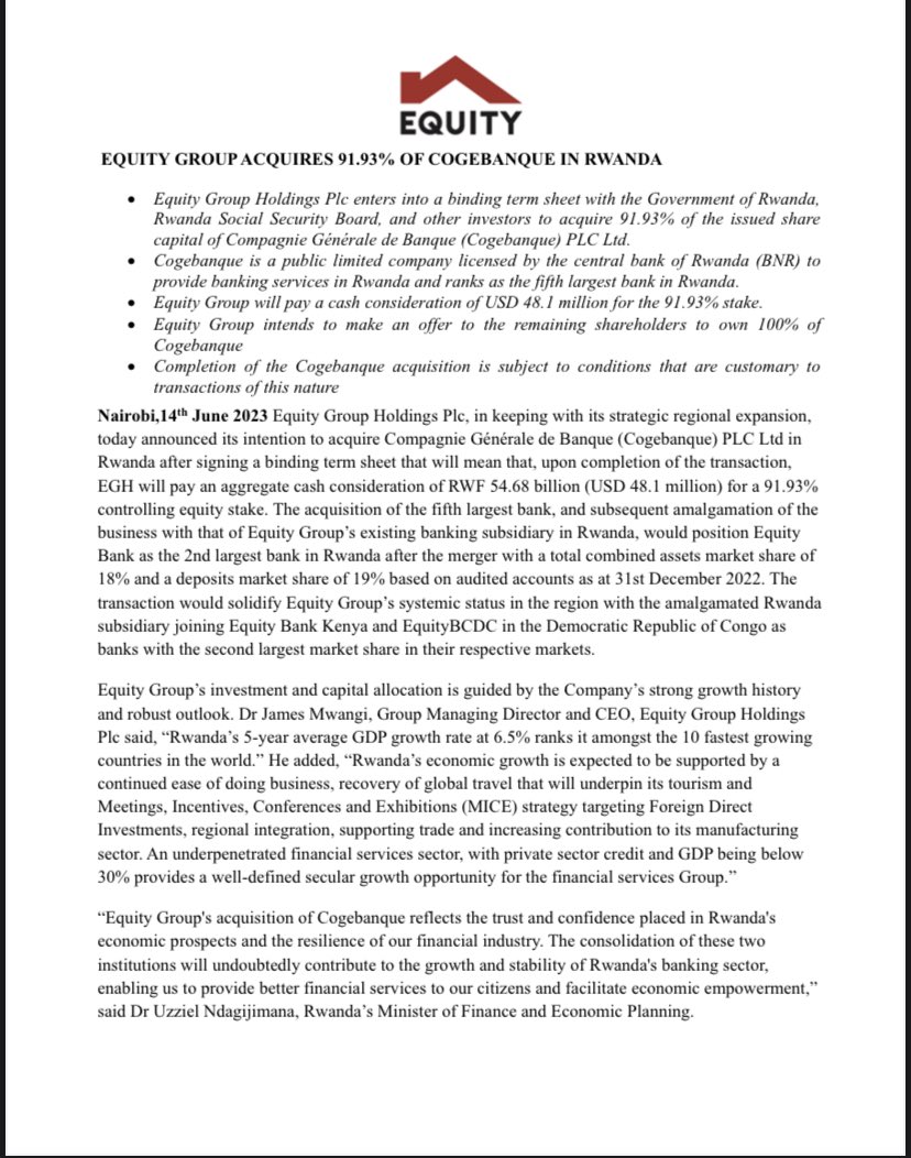 The Trading Room on Twitter "Just in Equity Group Holdings Plc has