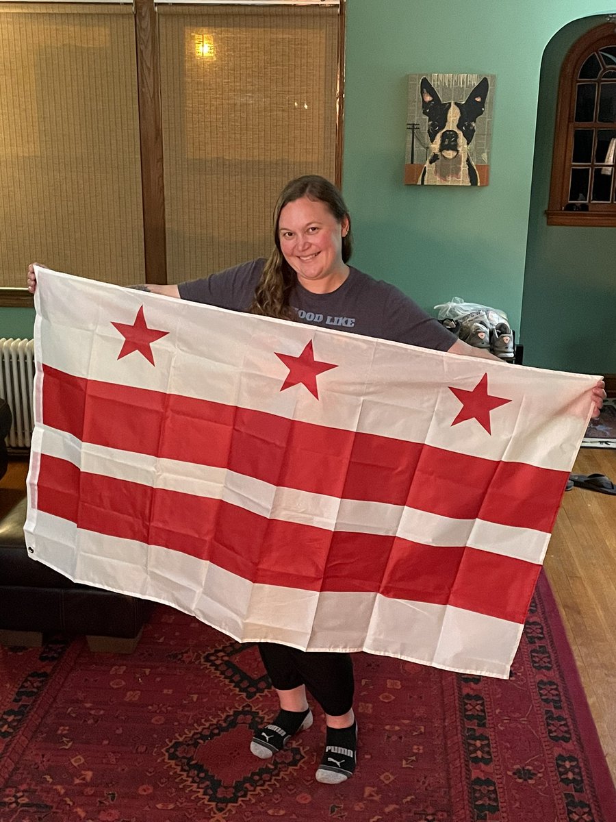 It’s time for #DCStatehood! 

On this #dcflagday please remember that by denying the 700,000 people in D.C. (myself included) statehood means we are denied a true voice in Congress