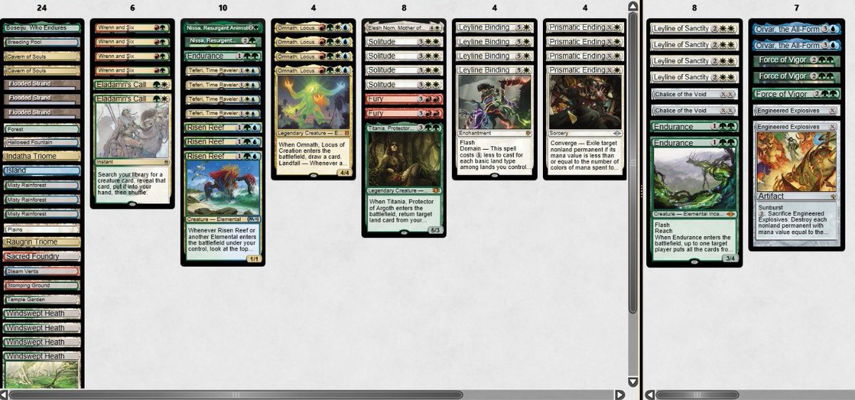 CharlieQDS's tweet photo. Back from #LECAthens 
Back to modern

First time trying new Nissa, feels very solid

#mtg #modern https://t.co/cvShfO0pD6