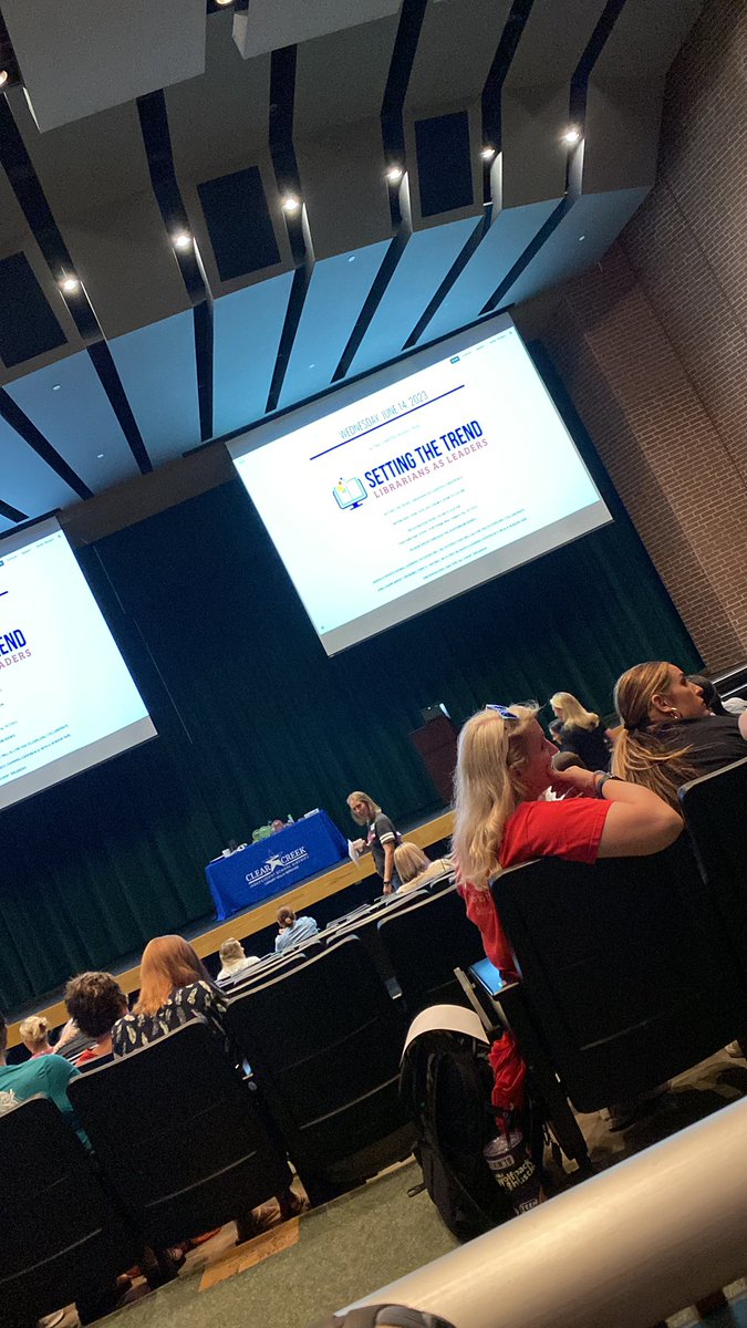 Librarians as Leaders. Setting the trend with <a href="/charlottepolk71/">Charlotte Polk: Library Girl In A Digital World</a> #BrenhamISD #Brenhamhighschool