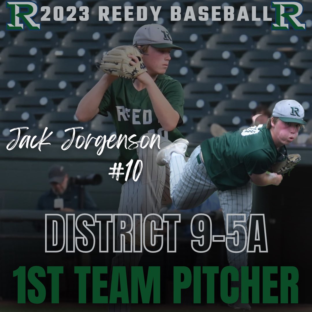 🙌POST-SEASON AWARDS🙌

Congratulations to SOPH Jack Jorgenson for being a member of the All-District Team!

In 25.2 IP in District Jack went 3-1 with 33 K’s and a 1.091 ERA!

District 9-5A 1st-Team Pitcher

#OneTrackMind #STS
#RHSRoar #TakePrideInThePride