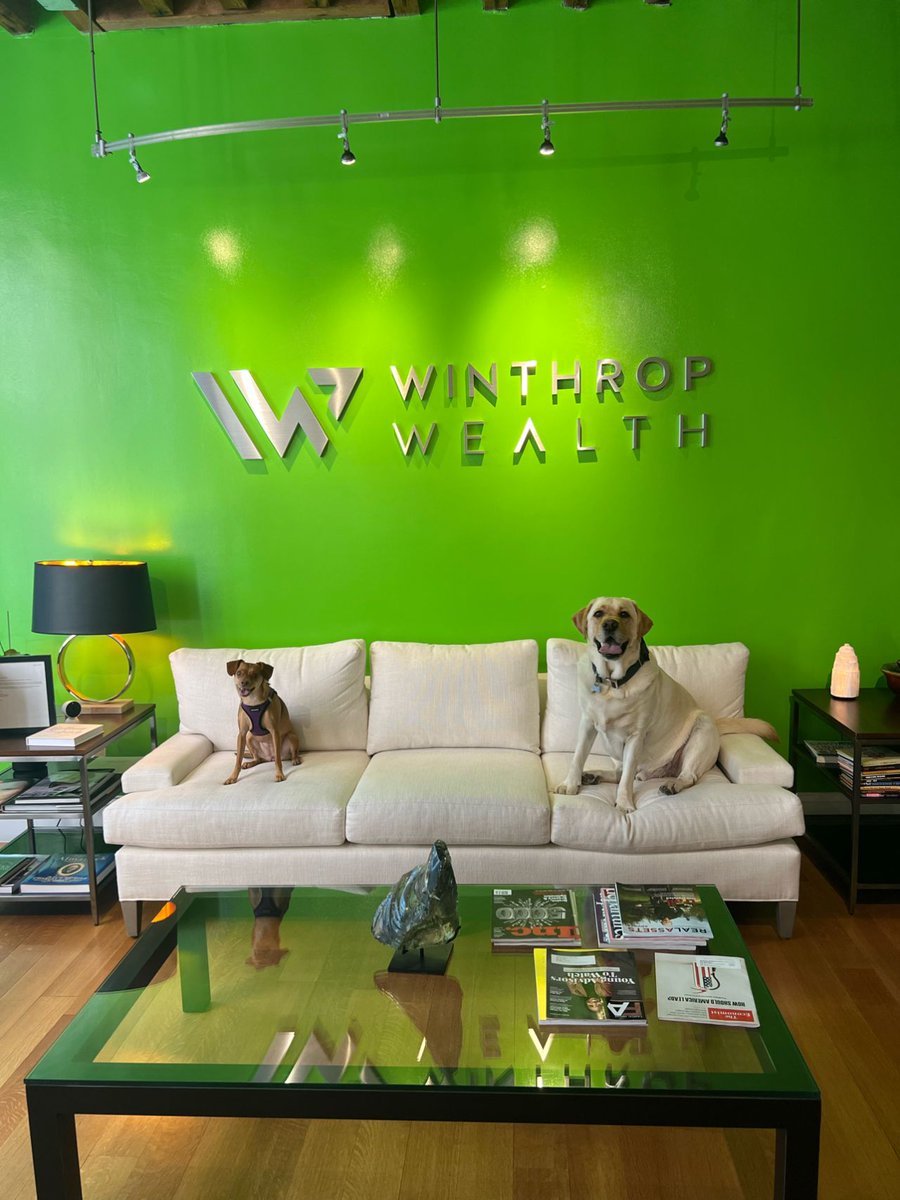 It’s PAWty.

#winthropwealth #withyouforlife #clientsfirst #officedogs #dogsofig #igdaily #dogsofinsta #wealthmanagement #financeliteracy #financialfreedom #financialplanning #investmentmanagement #investing #dogs #boston #lpl #pawsitive