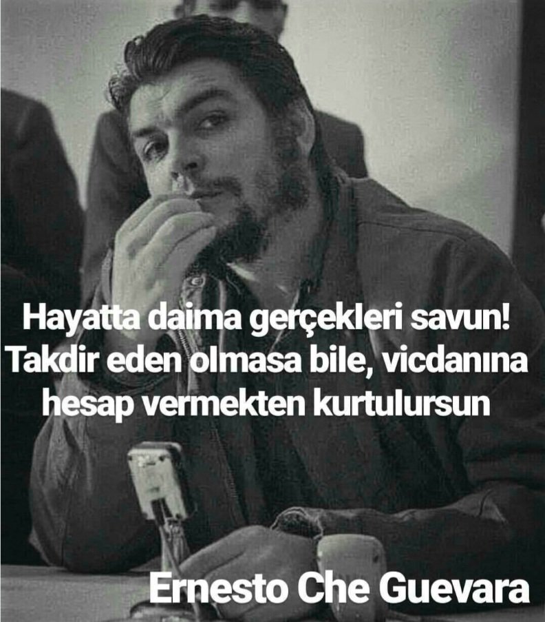 ♾️

En önemlisi; dünyanın neresinde olursa olsun her haksızlığı kendinize karşı yapılmış gibi hissetme kabiliyetinizi koruyabilmenizdir. Bu bir devrimcinin en önemli özelliğidir...

#CheGuevara ✊️